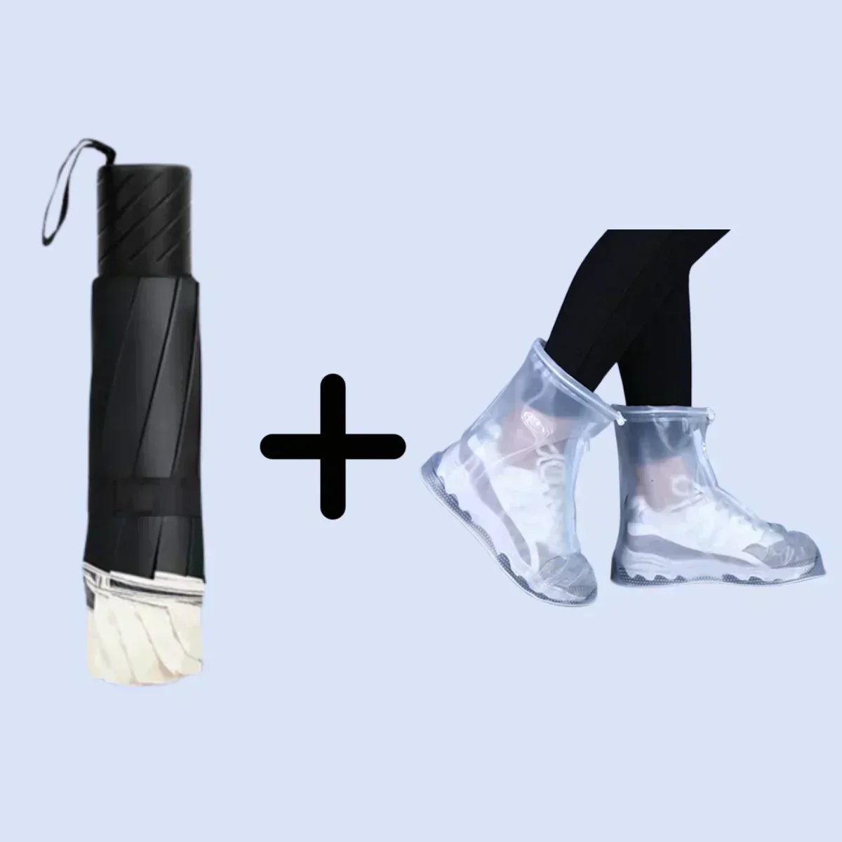 ☔ 12-Rib Windproof Umbrella - Large Coverage & Compact Fold, Durable Frame for Heavy Rain & Wind 📦✨