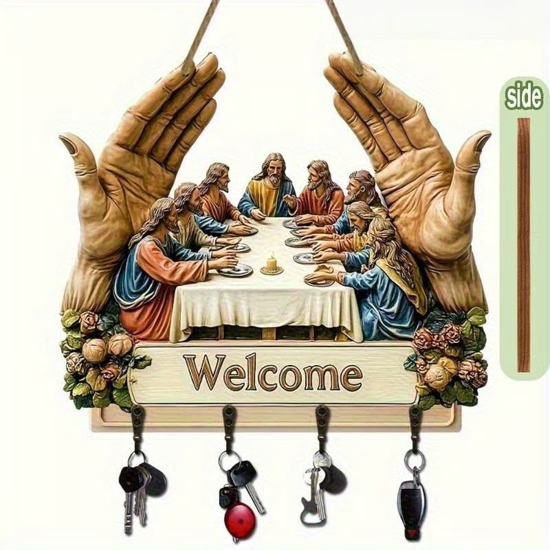 ✝️ Jesus & Disciples Wall Art Key Holder