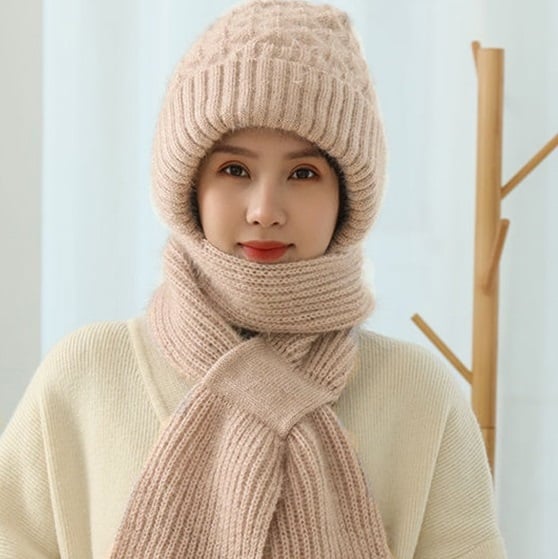 🎅EARLY CHRISTMAS SALE -49% OFF 🎄Winter Versatile Knitted Hooded Scarf for Women