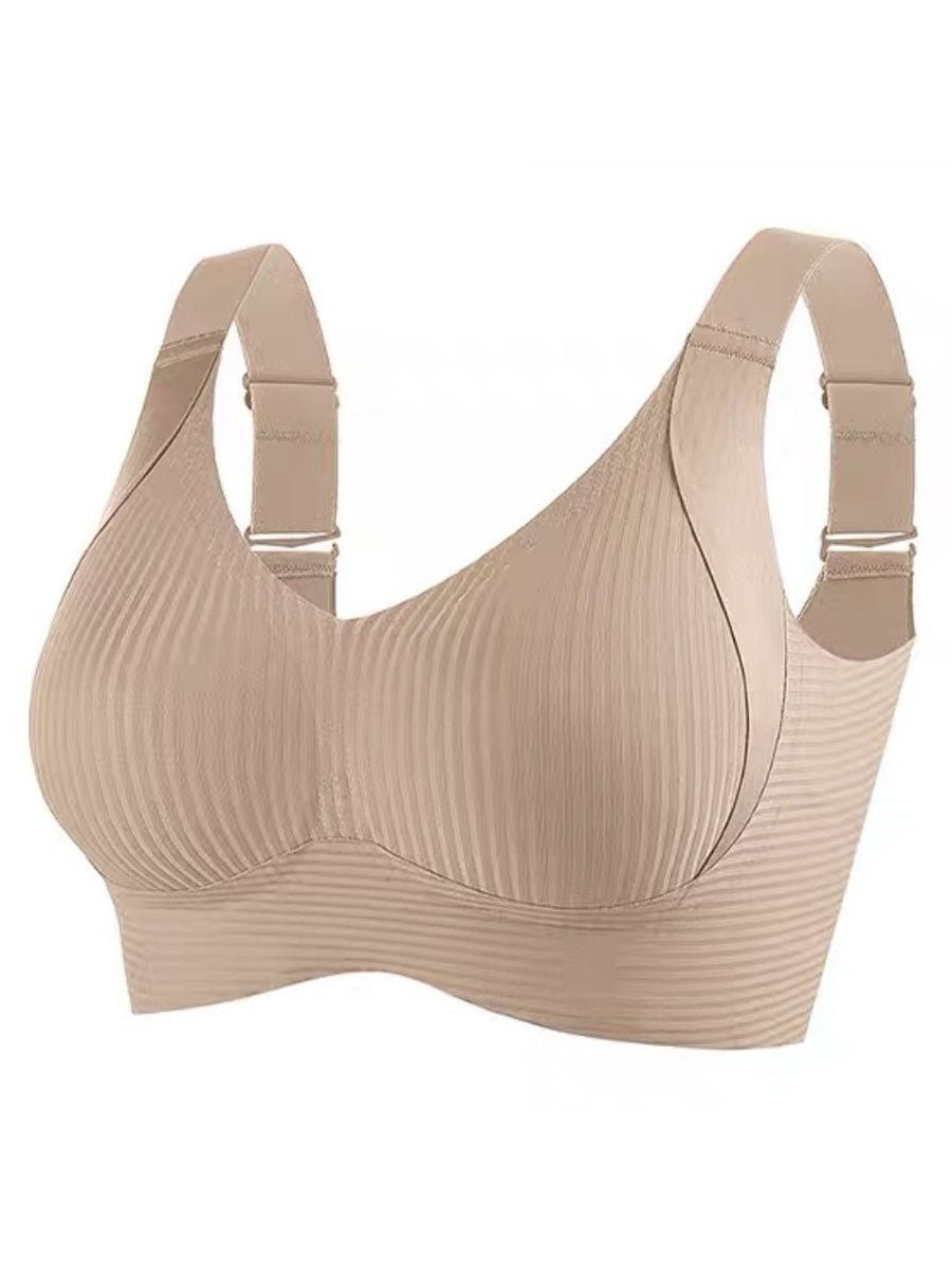 🎁Buy 1 Get 3 Packs💕Women's Ribbed Push Up Adjustable Wireless Bra