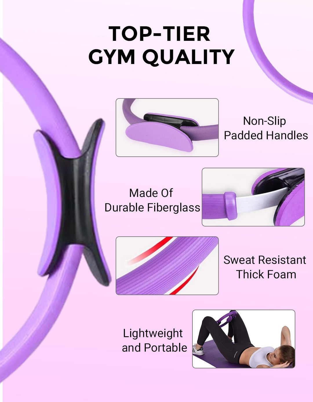 💪🌸 Shape, strengthen, improve posture—the all-in-one Pilates ring for every level! 🌿✨ Sustainable & effective for home use.
