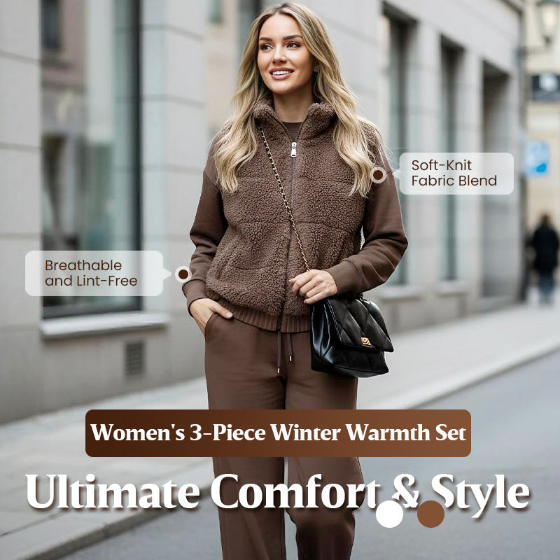 🔥Limited-time offer – 3-Piece Warm Knit Lounge Set That Keeps You Cozy, Chic & Confident All Day ❄️