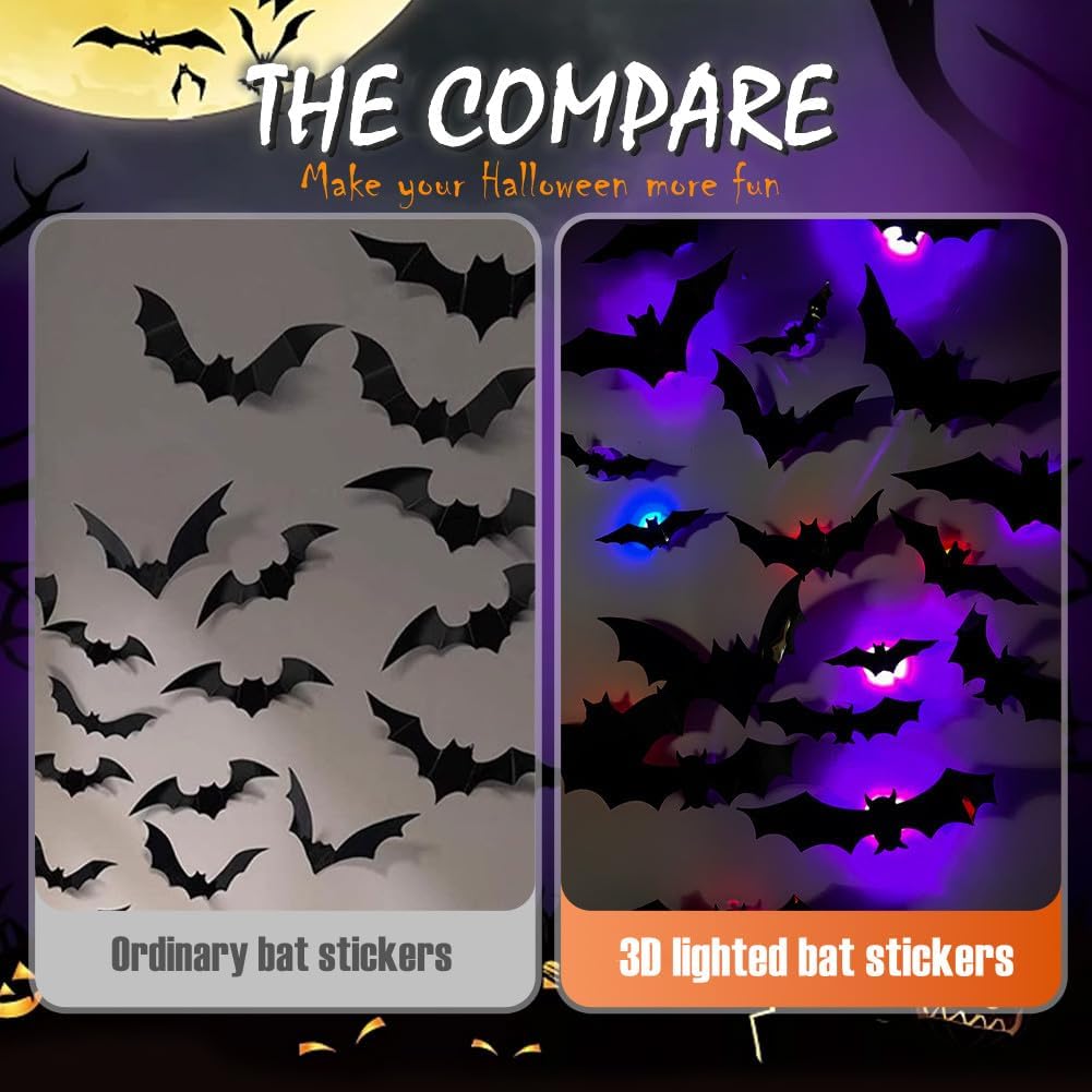 🎉 2026 Sale — Over 26,000 Sold! 💞 2026 New Halloween 3D Lighted Bats