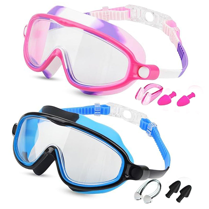 🥳2026 HOT SALE🥳 50% OFF! 🔥🏆#1 Bestselling🏊‍♀️HD children's large frame waterproof and anti-fog swimming goggles