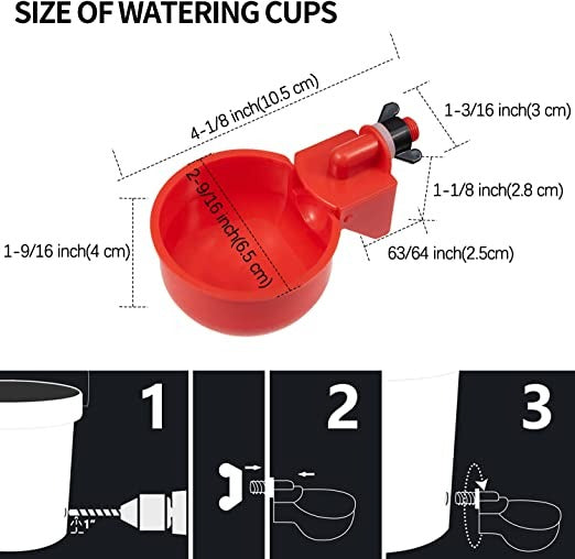 🔥Automatic Chicken Water Cup Bird Coop