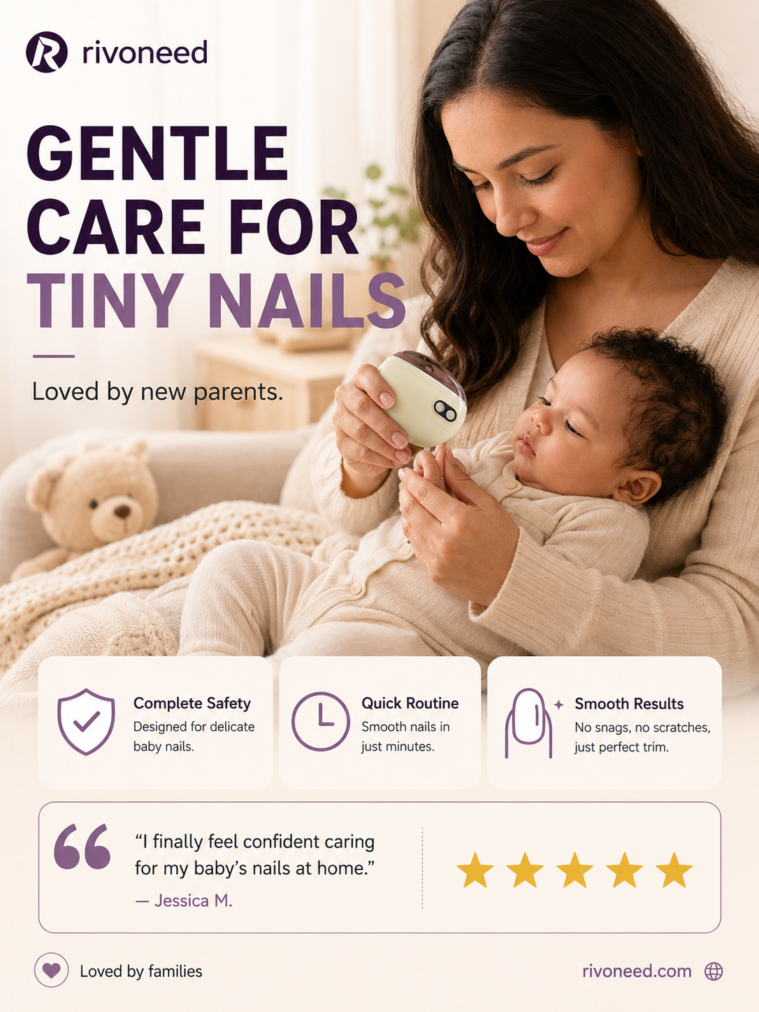 2-in-1 Safe Electric Nail Clipper