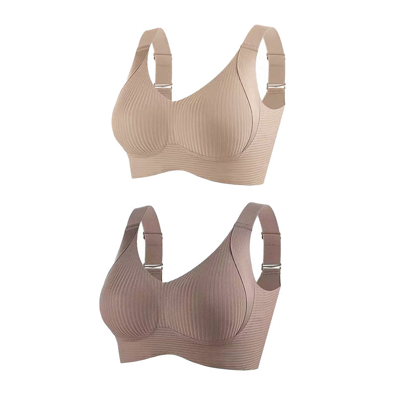 🎁Buy 1 Get 3 Packs💕Women's Ribbed Push Up Adjustable Wireless Bra