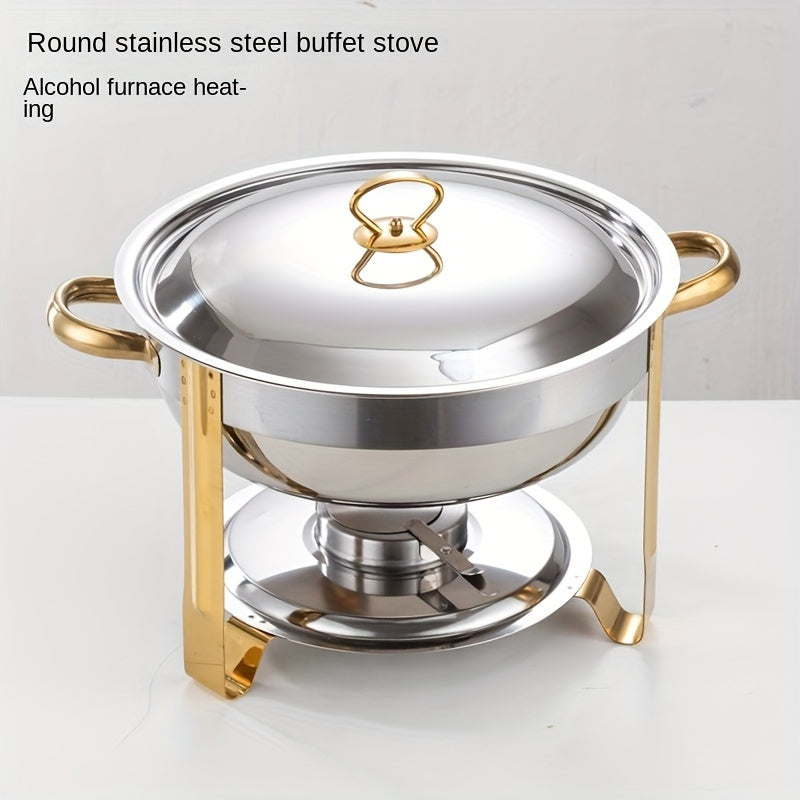 🔥 69% OFF NOW! 🎄 Stainless Steel Chafing Dish Buffet Set - Even Heat & Durable, Perfect for Holiday Gatherings and Parties ✨