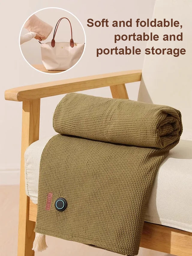 🧣 LIMITED-TIME 50% OFF! ⚡ Portable USB Wearable Heating Blanket – Lightweight, Warm, Convenient ✨