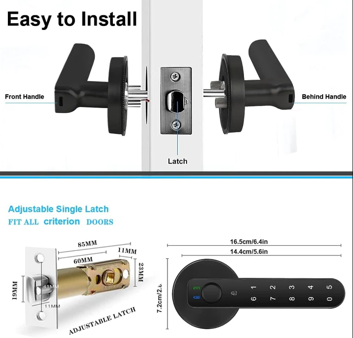 📢📢50% OFF !! ⏰Intelligent door lock with fingerprint