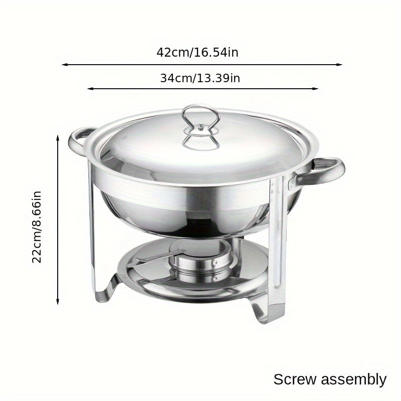 🔥 69% OFF NOW! 🎄 Stainless Steel Chafing Dish Buffet Set - Even Heat & Durable, Perfect for Holiday Gatherings and Parties ✨