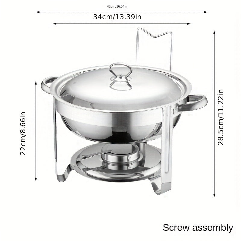 🔥 69% OFF NOW! 🎄 Stainless Steel Chafing Dish Buffet Set - Even Heat & Durable, Perfect for Holiday Gatherings and Parties ✨