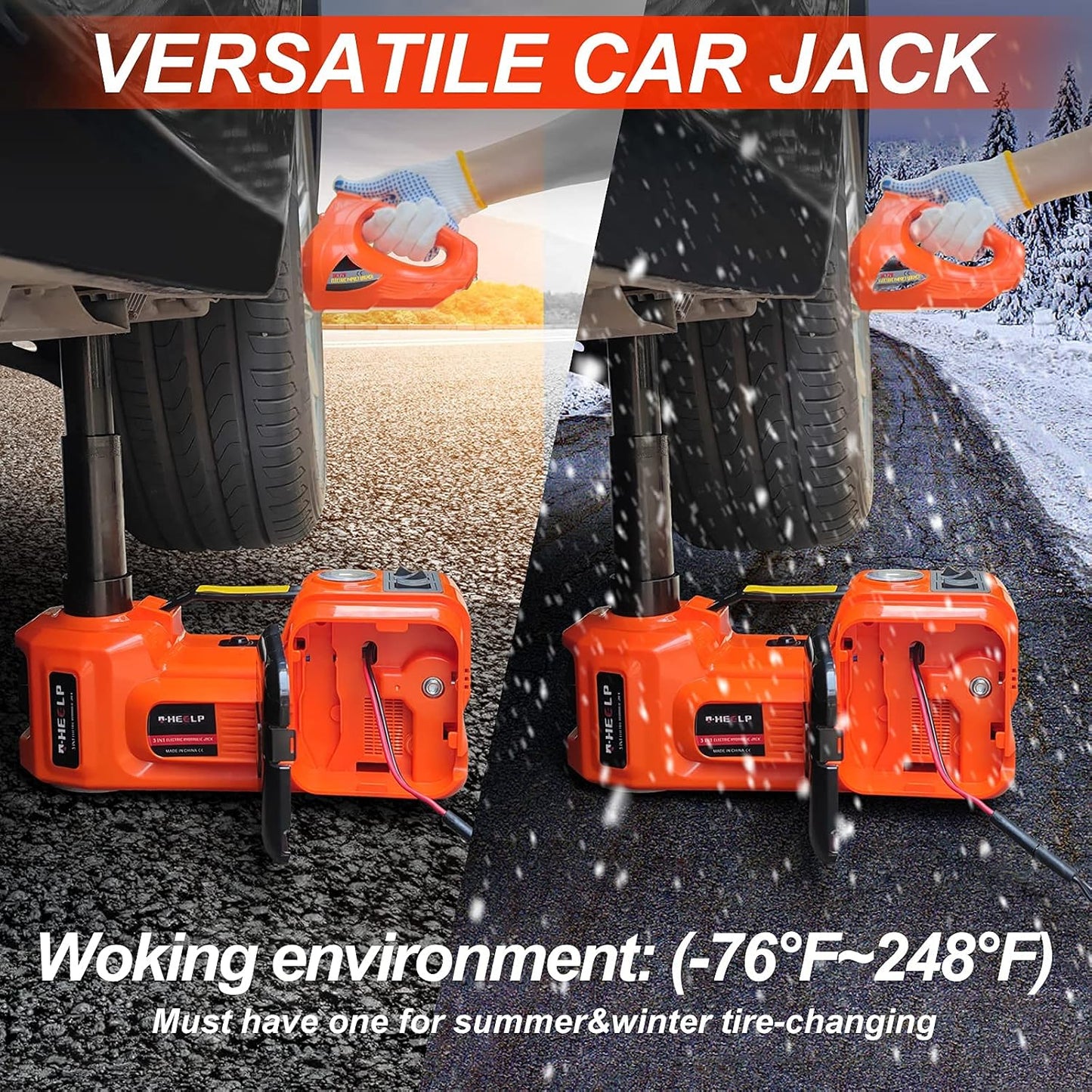 🚗Essential tools for car repair🛠️ - 12V Electric hydraulic jack for cars