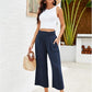 ⏳Limited-time 50% off⏰Women's Wide Leg Smock Waist Capri Pants👖💫