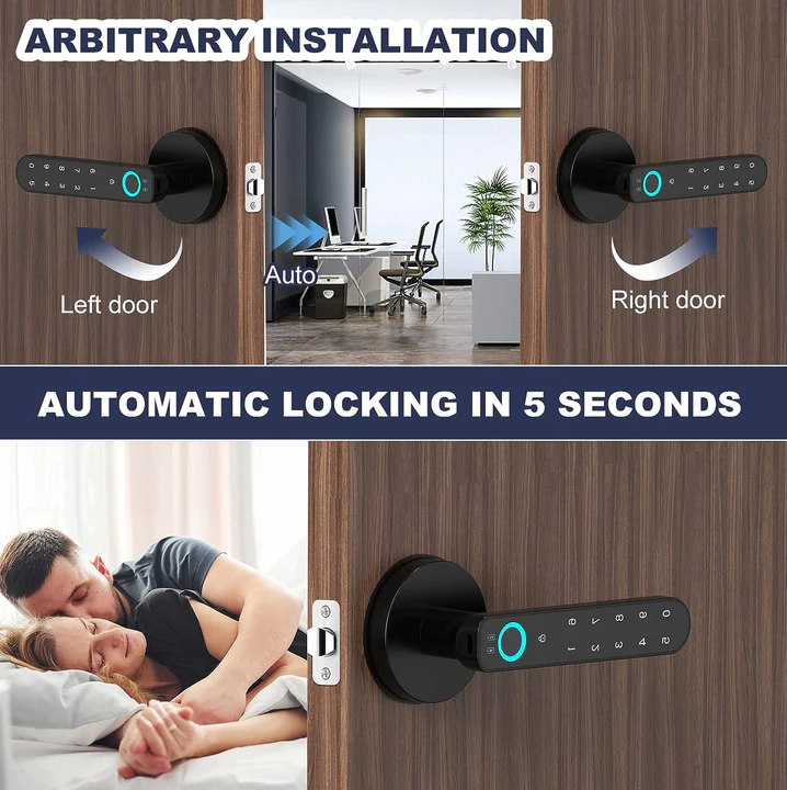 📢📢50% OFF !! ⏰Intelligent door lock with fingerprint