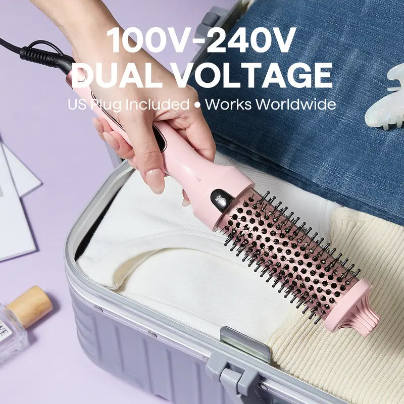 🔥2-in-1 Magic Styler | Heated Straightener & Curler Comb | Switch Hairstyles in Seconds💁‍♀️