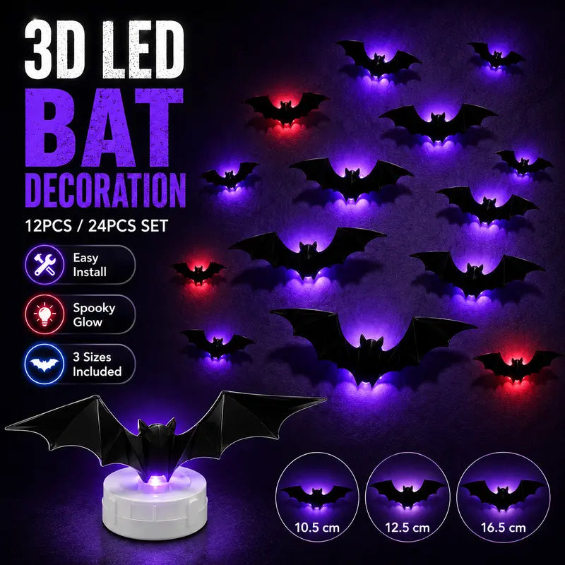 🎉 2026 Sale — Over 26,000 Sold! 💞 2026 New Halloween 3D Lighted Bats