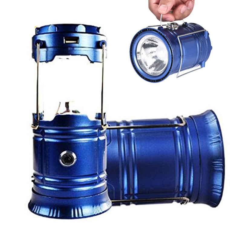 ⛺️Solar Camping Lantern- Rechargeable LED Lights, Magnetic Base & Foldable Hanging Hook- Collapsible Lamp Battery Powered Perfect for Power Outages, Hiking, Emergencies