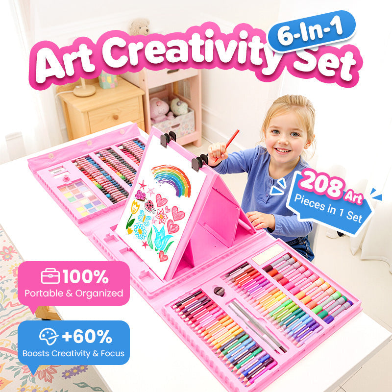 💗Deluxe 6-In-1 Art Creativity Set🎁The Best Present For Kids