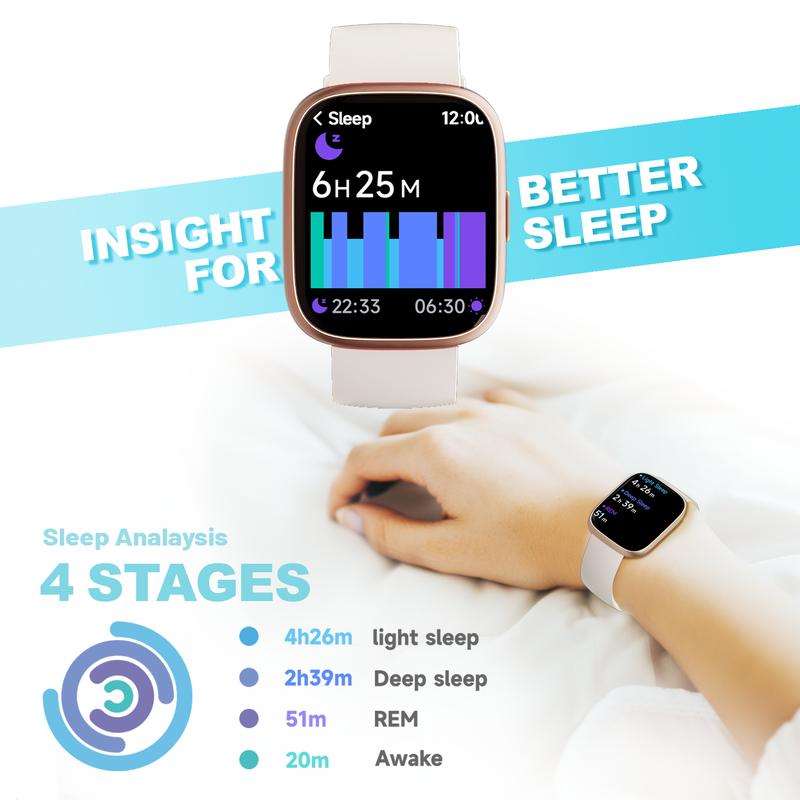 🔥2026 New Items on Sale⌚ Unisex Smart Watch🎁 Answer & Make Calls🛌 Sleep Tracking🏋️ 100 Sports Modes💦 IP68 Waterproof Step Counter