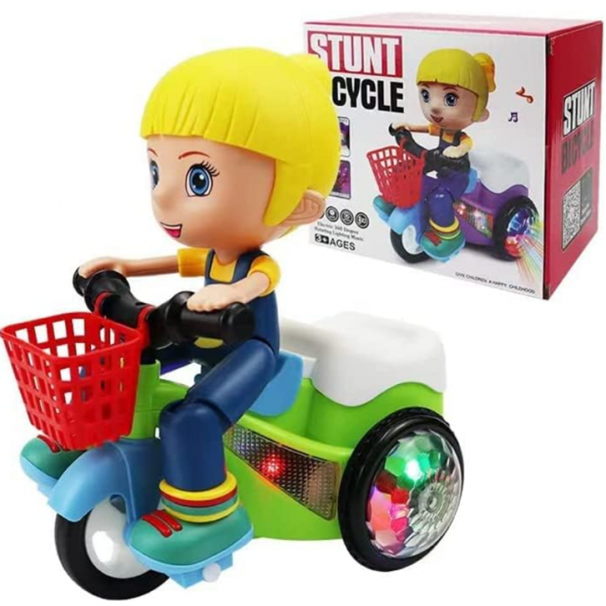 📢 LIMITED TIME 50% OFF & IN STOCK! ⏰ Stunt Tricycle for Kids – Music, Lights & 360° Rotation – Dynamic Fun for Ages 1-4 🎉