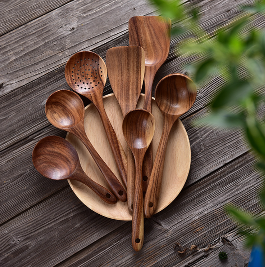 ✨Get 50% off💖Teak Wooden Utensil Set