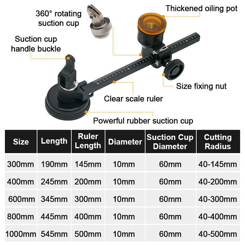 🔥50%OFF Christmas Sale🔥Glass Compass Gauge Cutter