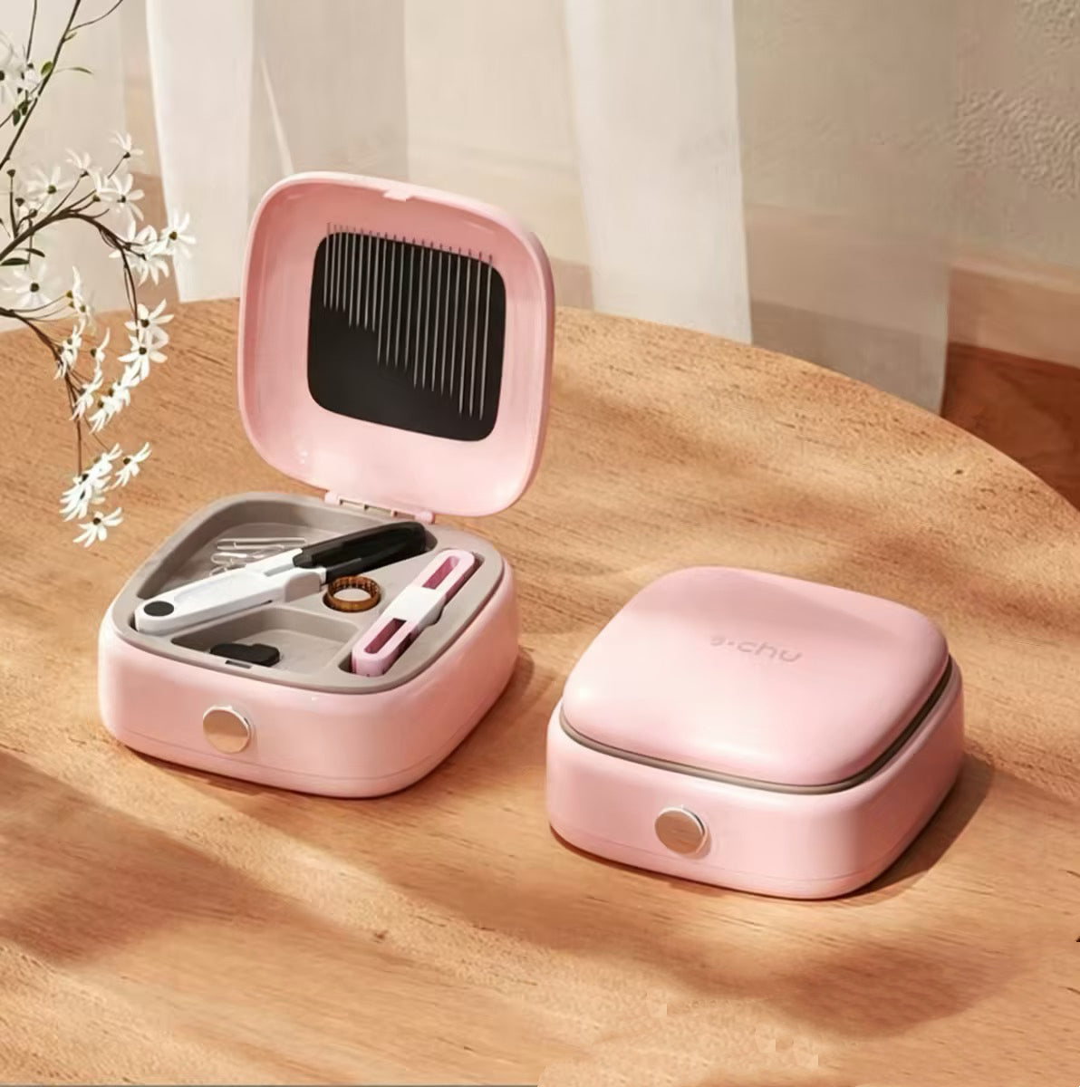 🧵 40-Piece Magnetic Sewing Kit – Portable Double-Layer Organizer