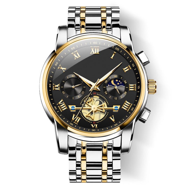 Luxury Design Dodecagon Quartz Watch New Multifunctional Men's Wristwatch