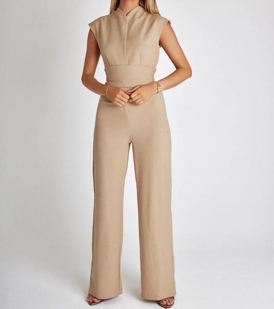 🎁Limited time 70% OFF⏳Women's Sleeveless Wide-Leg Jumpsuit