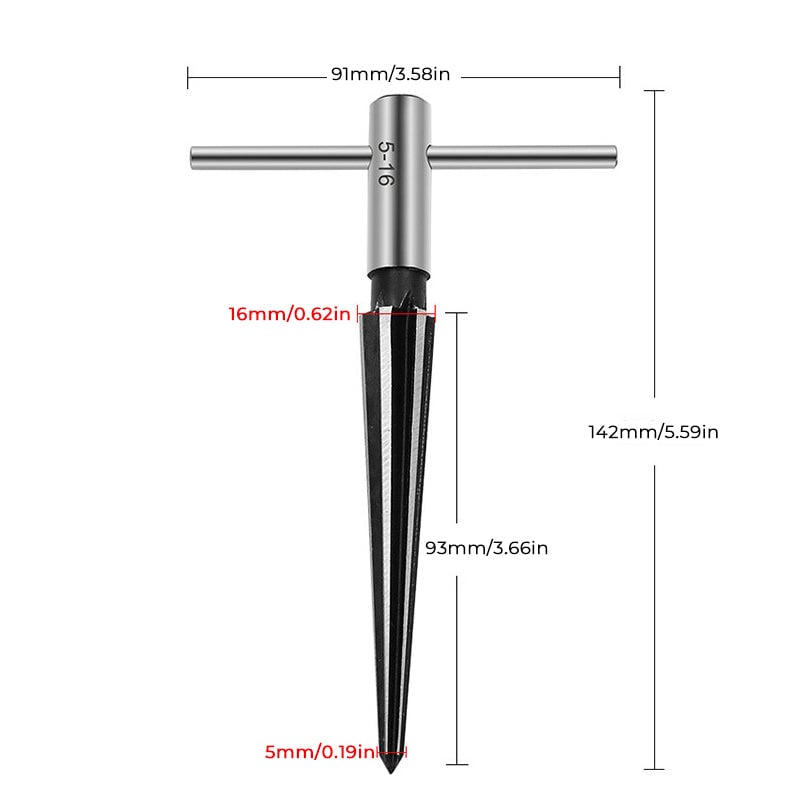 Conical cutter with T-handle