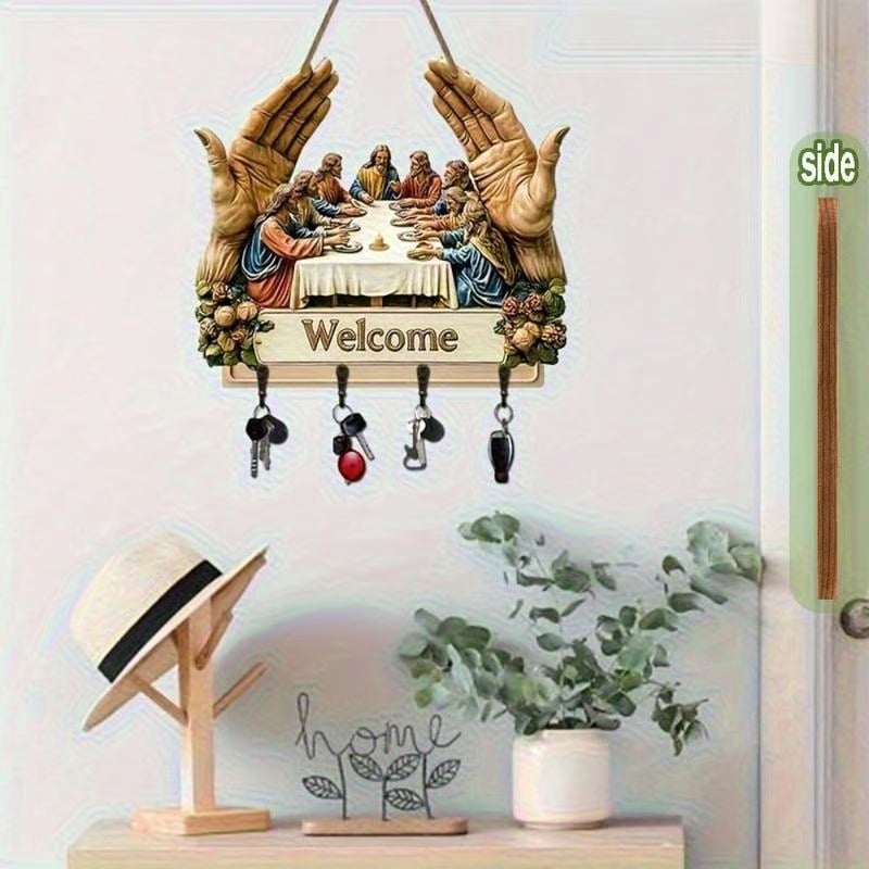 ✝️ Jesus & Disciples Wall Art Key Holder