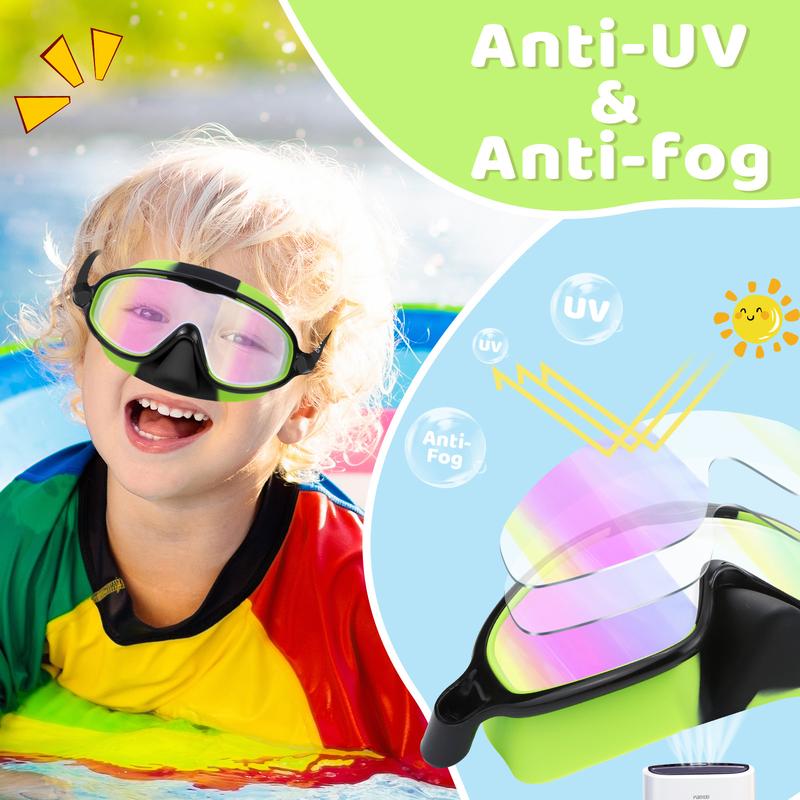 🥳2026 HOT SALE🥳 50% OFF! 🔥🏆#1 Bestselling🏊‍♀️HD children's large frame waterproof and anti-fog swimming goggles