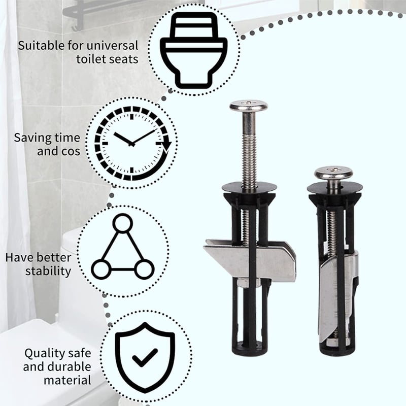 📢📢LIMITED-TIME 50% OFF⏰Heavy Duty Toilet Seat Fastener Bolt kit