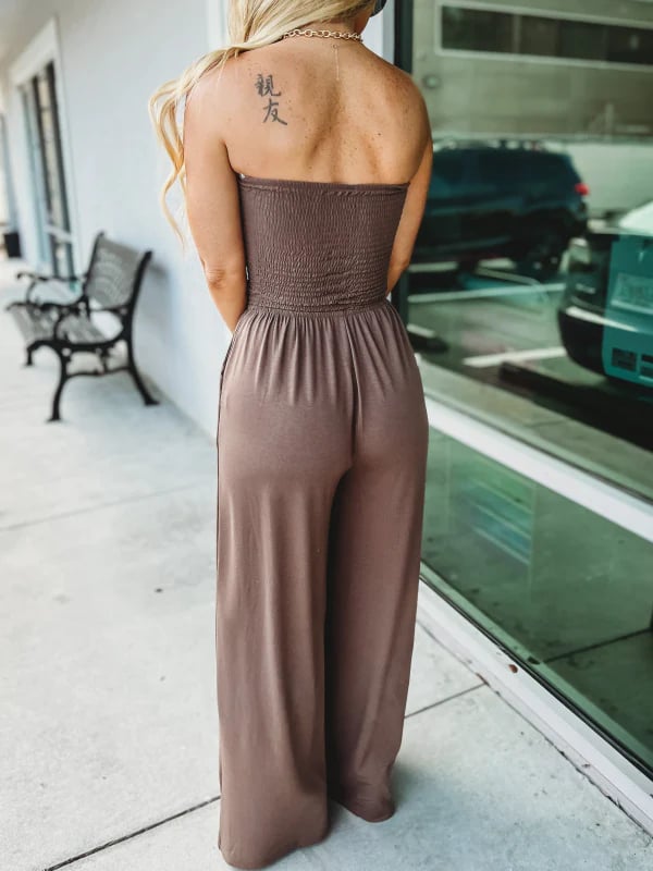 🎁The fashion trend of 2023 continues to hit in 2024💖The latest off-shoulder waist jumpsuit💖