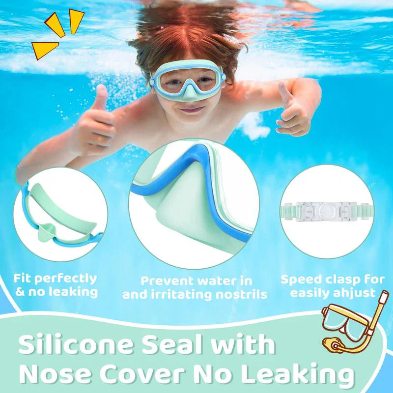 🥳2026 HOT SALE🥳 50% OFF! 🔥🏆#1 Bestselling🏊‍♀️HD children's large frame waterproof and anti-fog swimming goggles