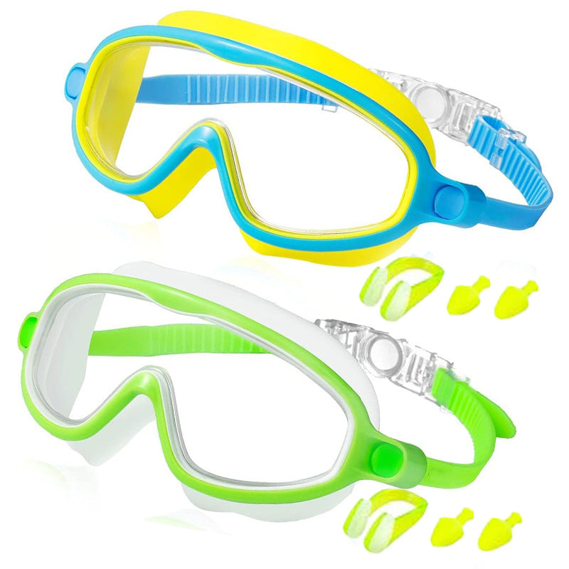 🥳2026 HOT SALE🥳 50% OFF! 🔥🏆#1 Bestselling🏊‍♀️HD children's large frame waterproof and anti-fog swimming goggles