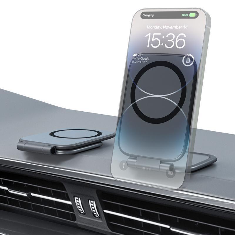 📢📢50% OFF!!⏰✨Magnetic Strong-Hold Phone Mount—Sticks Like a Magnet, Stands Like a Rock!📱⚡