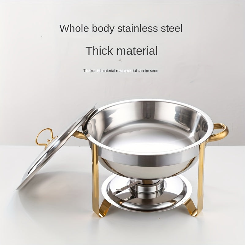 🔥 69% OFF NOW! 🎄 Stainless Steel Chafing Dish Buffet Set - Even Heat & Durable, Perfect for Holiday Gatherings and Parties ✨