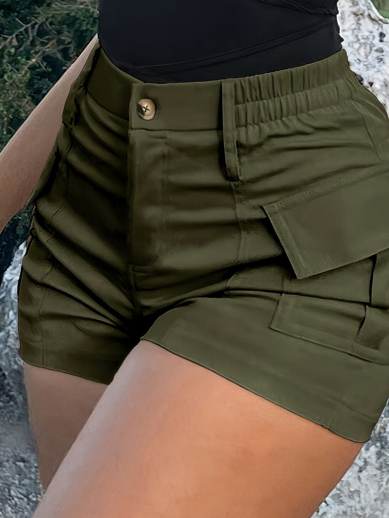 🛍️ LIMITED-TIME 50% OFF! ✨ Women's High-Waisted Cargo Shorts – Flattering, Utility Chic, Breezy Comfort 🌿