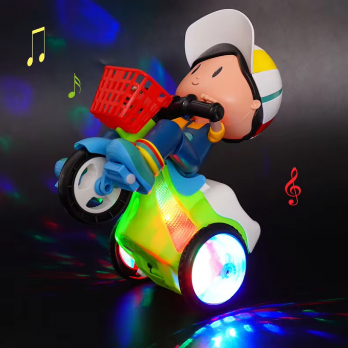 📢 LIMITED TIME 50% OFF & IN STOCK! ⏰ Stunt Tricycle for Kids – Music, Lights & 360° Rotation – Dynamic Fun for Ages 1-4 🎉