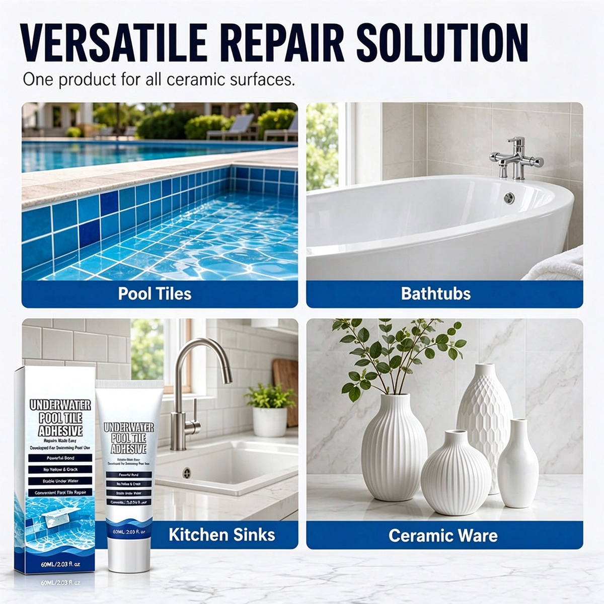 🏊Buy 2 Get 1 Free💧High-Strength Underwater Adhesive – No Drain Repair, Fast Bond, Seamless ✨