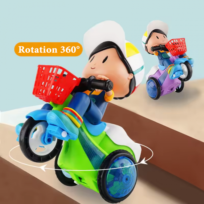 📢 LIMITED TIME 50% OFF & IN STOCK! ⏰ Stunt Tricycle for Kids – Music, Lights & 360° Rotation – Dynamic Fun for Ages 1-4 🎉