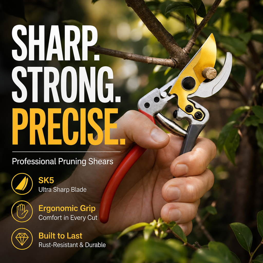 ⏳Time-Limited Special⏰Multi-Purpose Shears – SK5 steel blade, rubberized grip, 30/50mm cut. For sheep, cow & horse hooves + garden pruning! 🌿💪