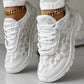 ❤【35-44】BREATHABLE SNEAKERS WITH ROUND TOE AND LACES