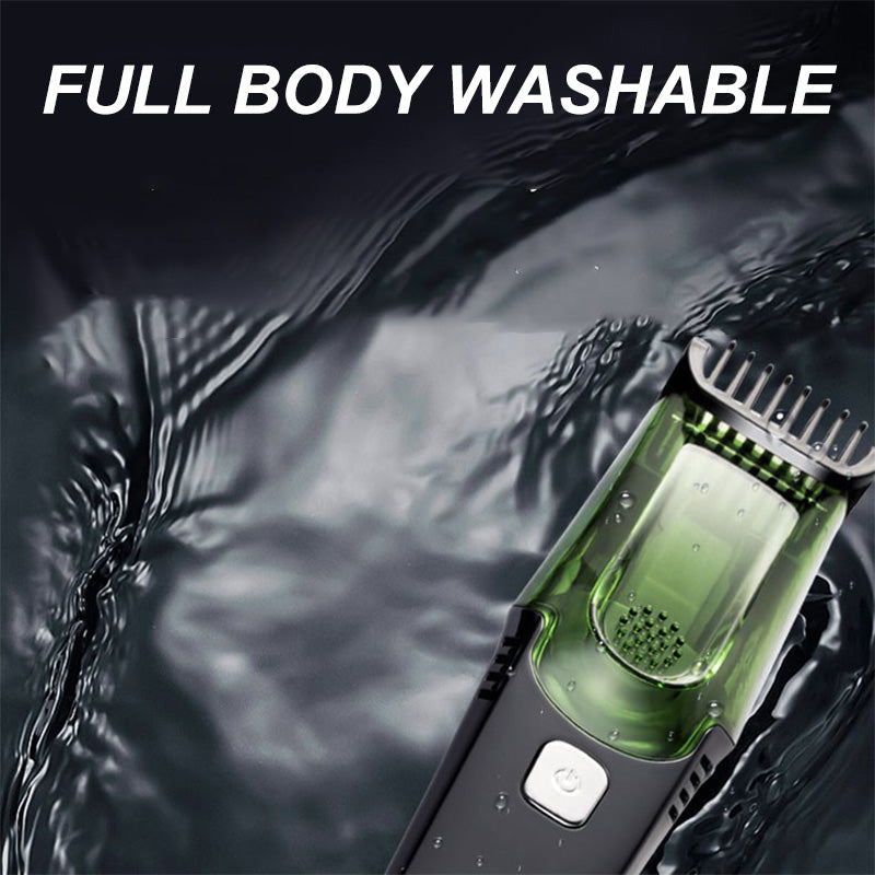 Waterproof Vacuum Beard Trimmer with 20 Shaving Length Settings