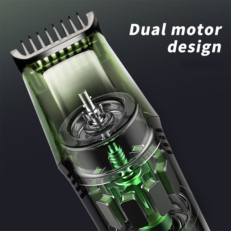 Waterproof Vacuum Beard Trimmer with 20 Shaving Length Settings