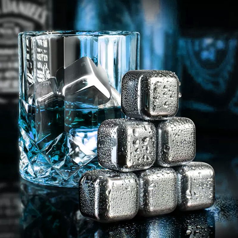 6pcs /8pcs Stainless Steel Ice Cube Set