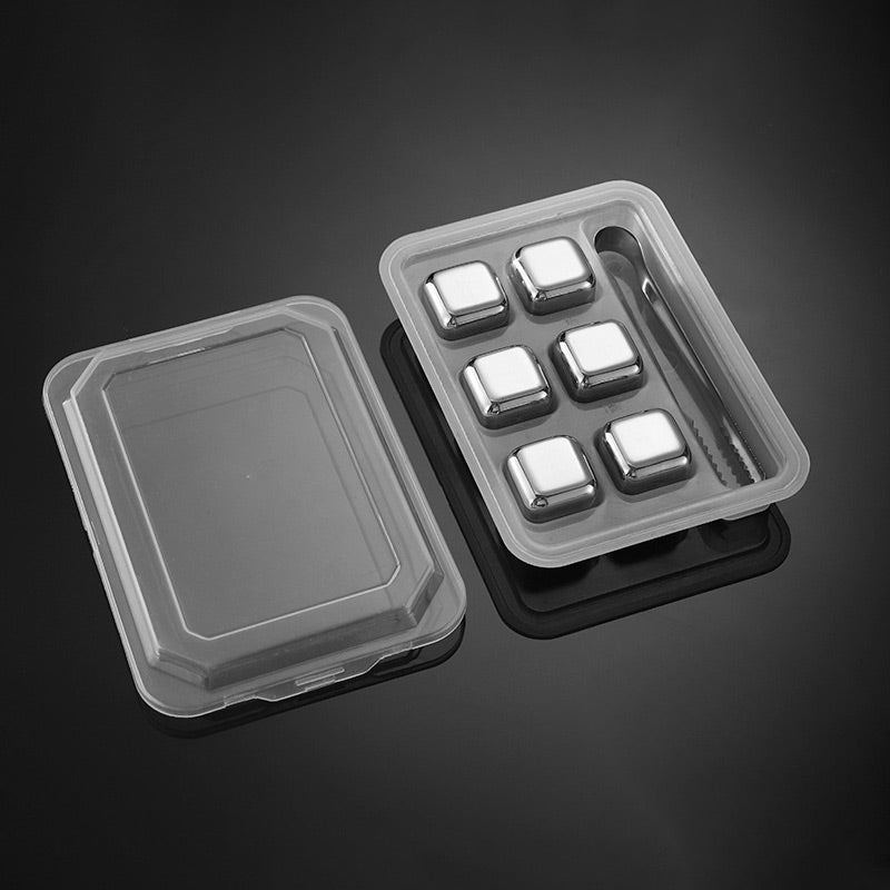 6pcs /8pcs Stainless Steel Ice Cube Set