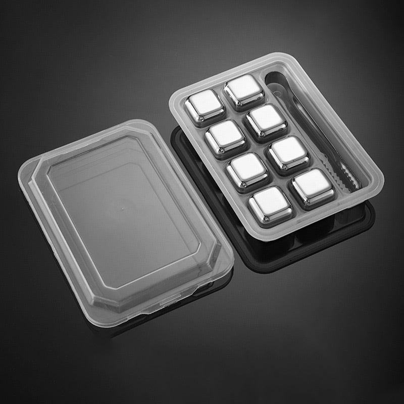 6pcs /8pcs Stainless Steel Ice Cube Set